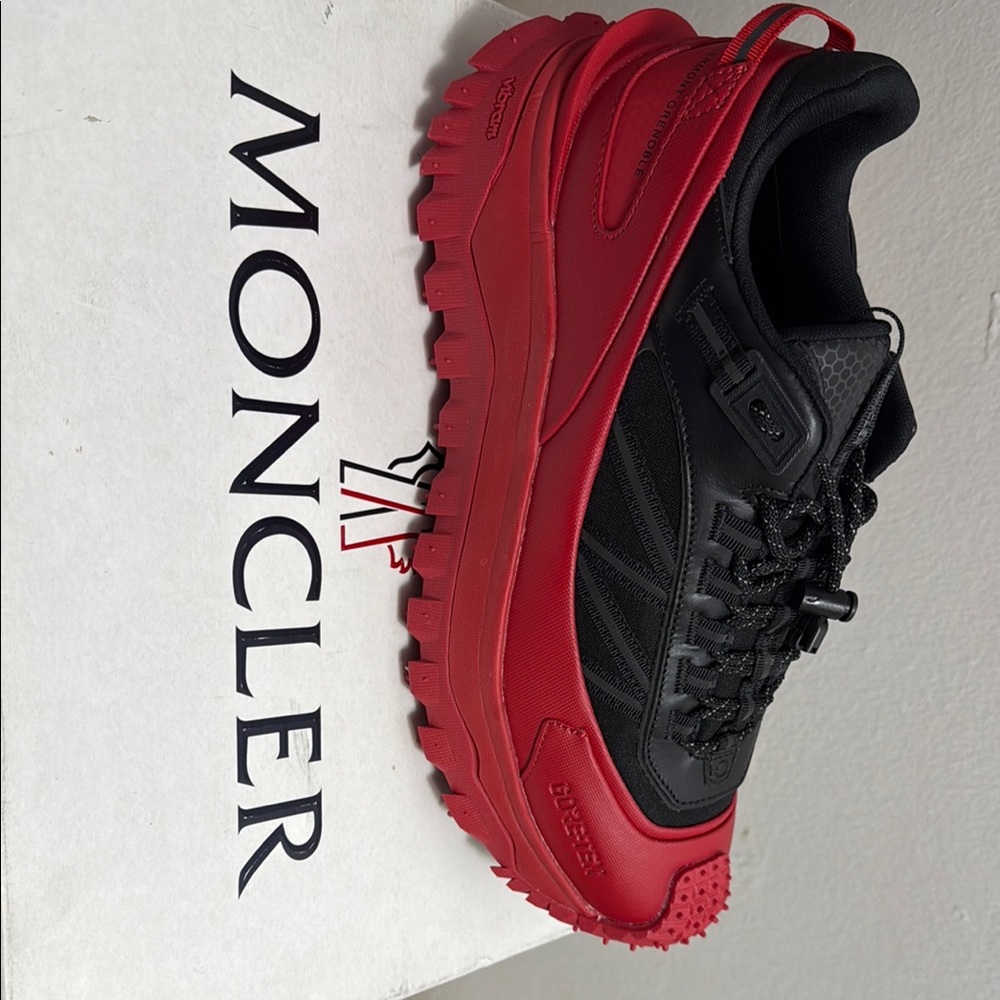 Moncler Red and Black Men's Boots